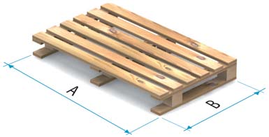 Dřevěná paleta typu 5B