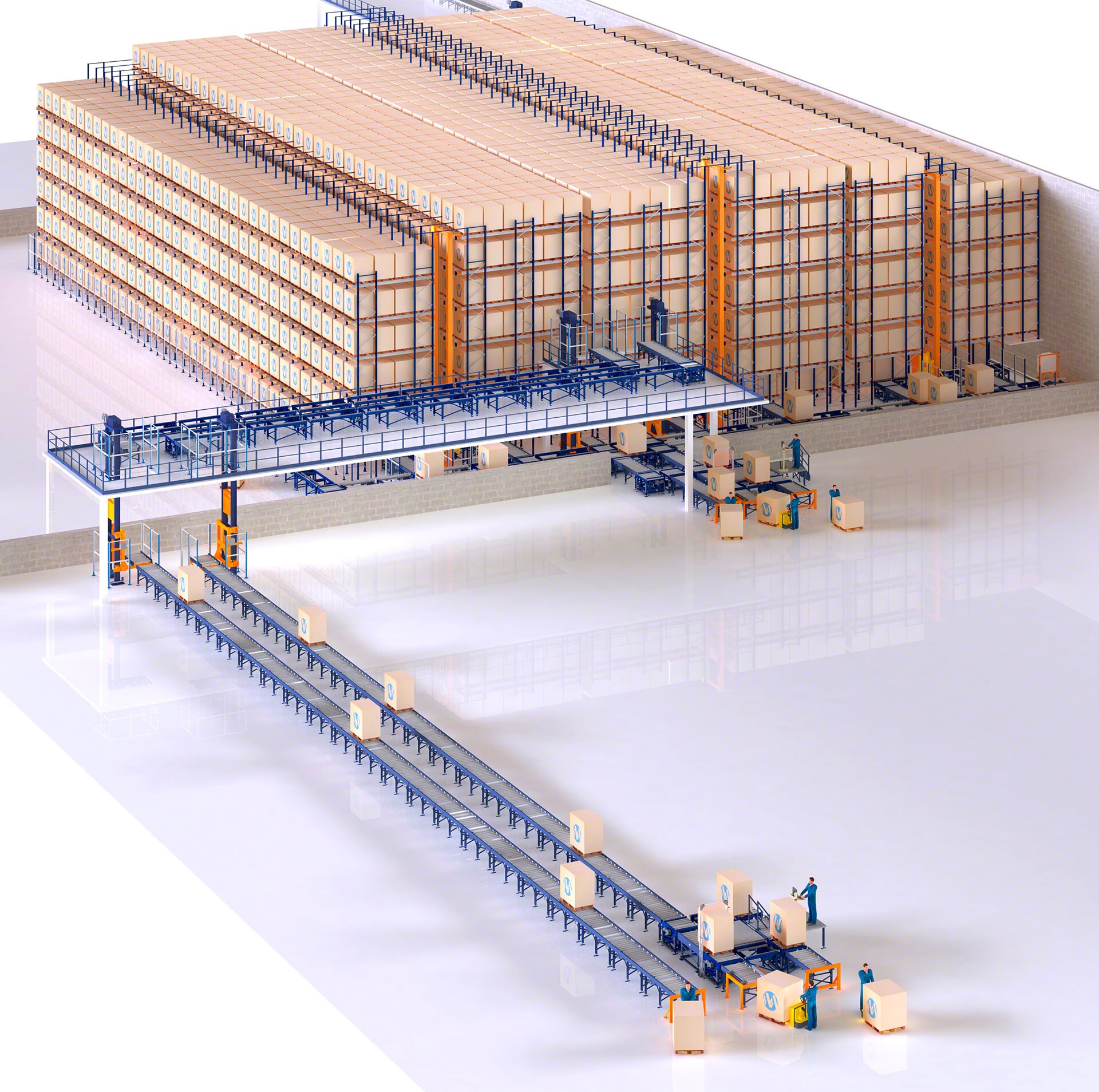 Automatický systém Pallet Shuttle se dokáže přizpůsobit skladům s nízkou výškou
