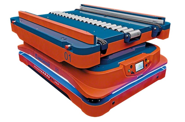 Autonomní mobilní roboty nezávisle přesunují různá břemena mezi dvěma místy