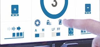 Funkce výměny pracovních uliček umožňuje zvolit stranu regálu, na které chcete pracovat