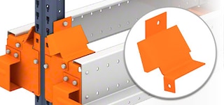 Centralizátor palet v regálech s kyvadlem