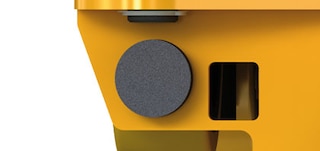 Nárazníky vozíku pro tlumení nárazu na regály