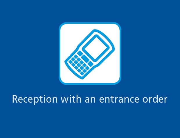 Reception with an entrance order